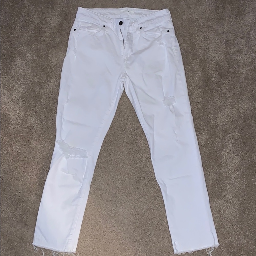 Joe’s white skinny jeans